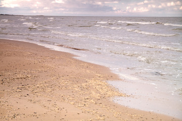 autumn beach of the Baltic Sea