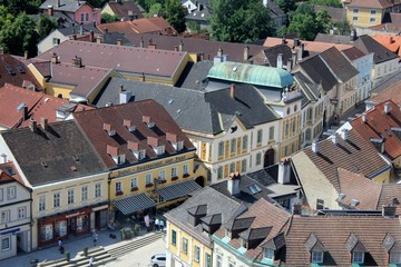 Melk streets and roofs