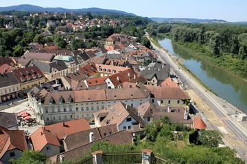 Melk streets and roofs