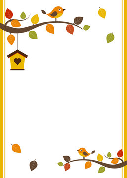 Fall invitation card template