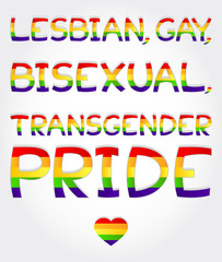 Lesbian, gay, bisexual, transgender pride phrase