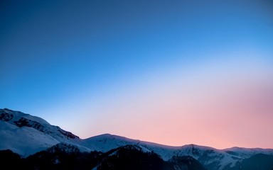 Fototapeta na wymiar Alps sunset