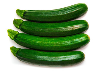 Zucchini isolated on white background
