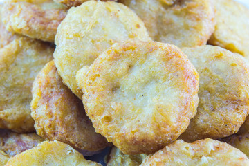 a lot of crispy chicken nuggets