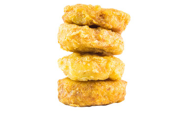 a lot of crispy chicken nuggets