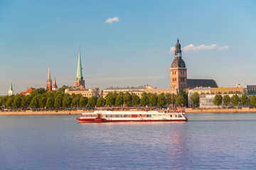 Panorama of old Riga. Latvia