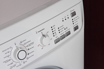 Washing machine control panel