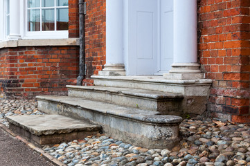 Fototapeta na wymiar Entrance to 18th century Georgian London, House