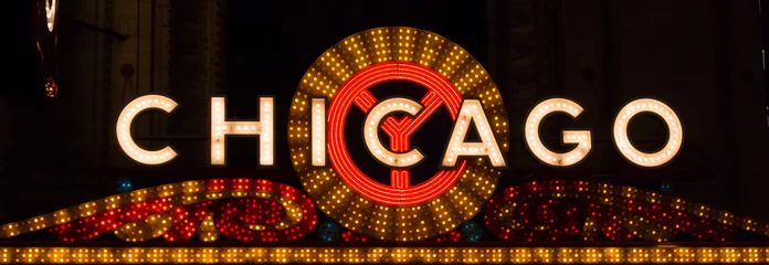 Foto op Plexiglas Chicago Chicago Sign-landschap