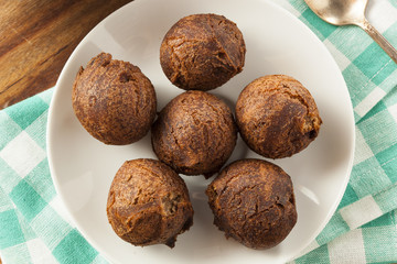 Homemade Chocolate Donut Holes