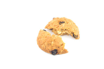 Outmeal cookies with raisins.