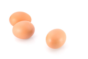 eggs isolated on white background