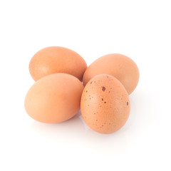 eggs isolated on white background