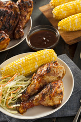 Homemade Grilled Barbecue Chicken