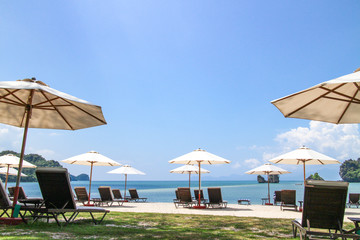 ビーチパラソル　ランカウイ島