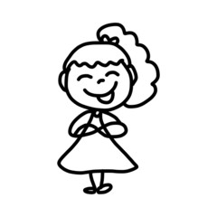 hand drawing cartoon birthday