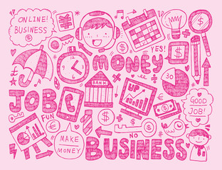 doodle business background