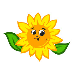Naklejka premium Sunflower logo