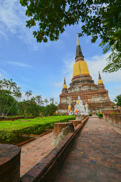 Pagoda of Wat Yai Chaimongkol, Thailand