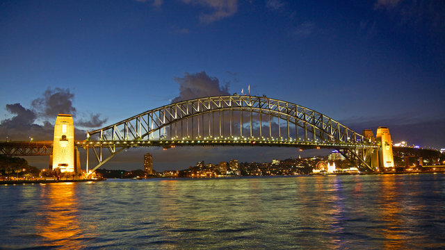 Sunset at Sydney Harbour Bridge