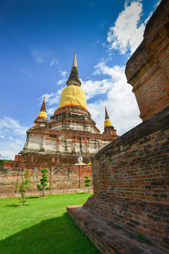 Pagoda of Wat Yai Chaimongkol, Thailand