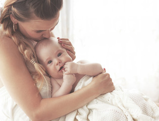Mother with baby