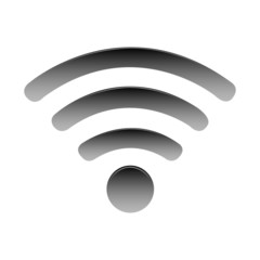 Black wifi symbol