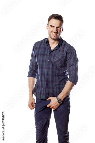 Handsome guy penis
