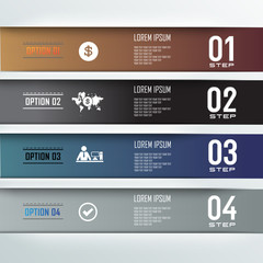 Modern design for 3D business infographic