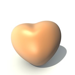 Egg heart shape