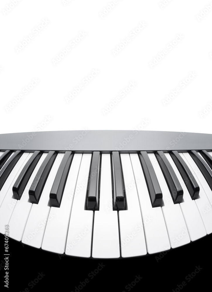 Fototapete Piano keyboard. Abstract background with a field for text