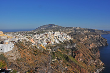dorf auf santorin, griechenland