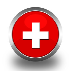 Obraz premium BOUTONS ICONES RONDS COLLECTION ROUGE