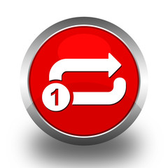 BOUTONS ICONES RONDS ORDI COLLECTION ROUGE