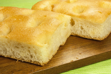 Fresh Italian focaccia