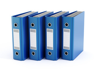 Blue folders