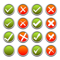 Button Set - YES + NO