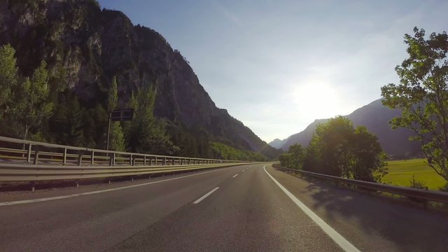 road through the Italian Alps