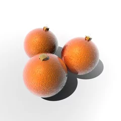 Tapeten Oranje kerstballen © emieldelange