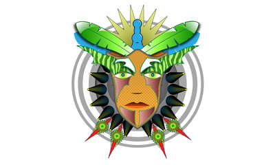 aztec mask © batoo21