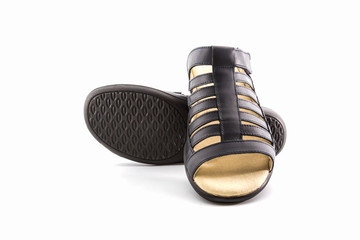 Women's black shoes.