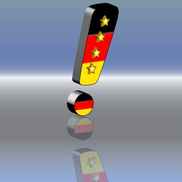Deutschland vier Sterne Ausrufezeichen