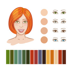 Girl autumn color type