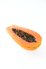 Papaya isolated on white