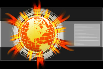 Internet Concept of global business