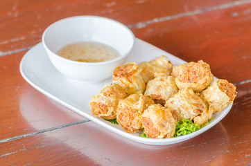Fried crab shell