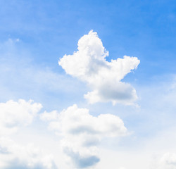 Naklejka na ściany i meble Cloud on blue sky