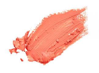 Smudged lipstick