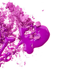 Eye shadow with nail polish