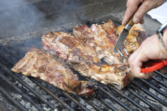 preparing rib